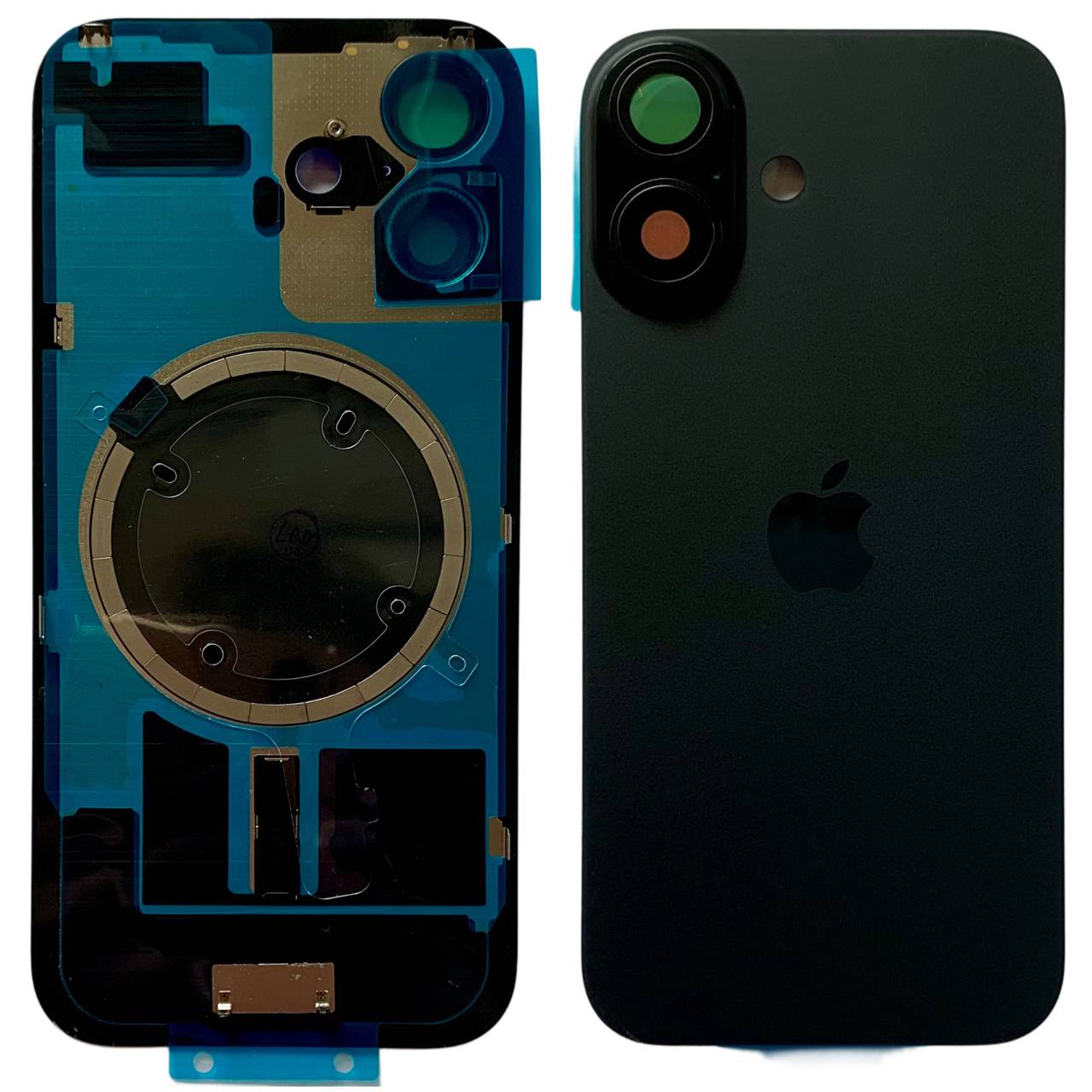 Задняя крышка корпуса iPhone 16 black, со стеклом камеры, MagSafe, 1:1 Original