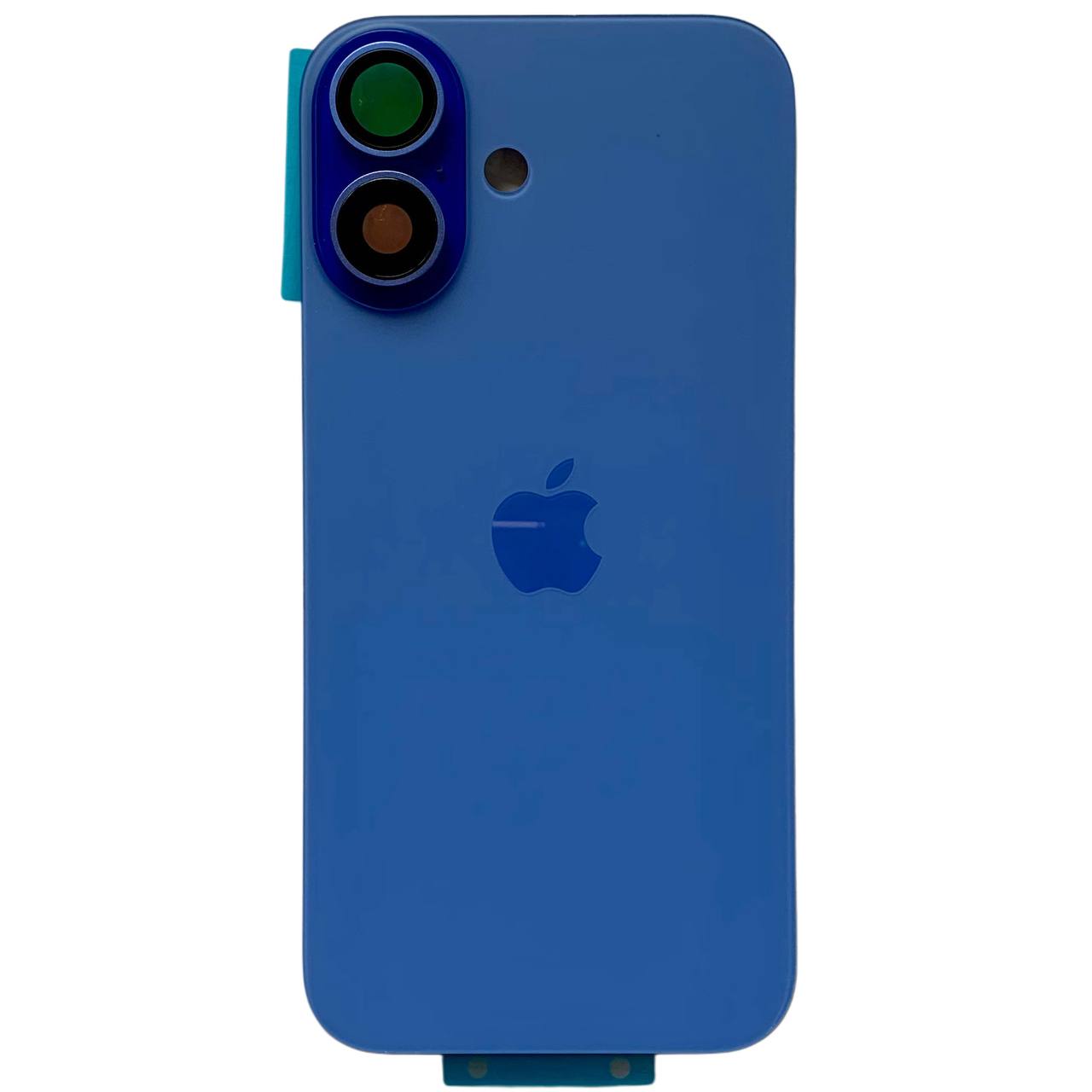 Задняя крышка корпуса iPhone 16 blue, со стеклом камеры, MagSafe, 1:1 Original