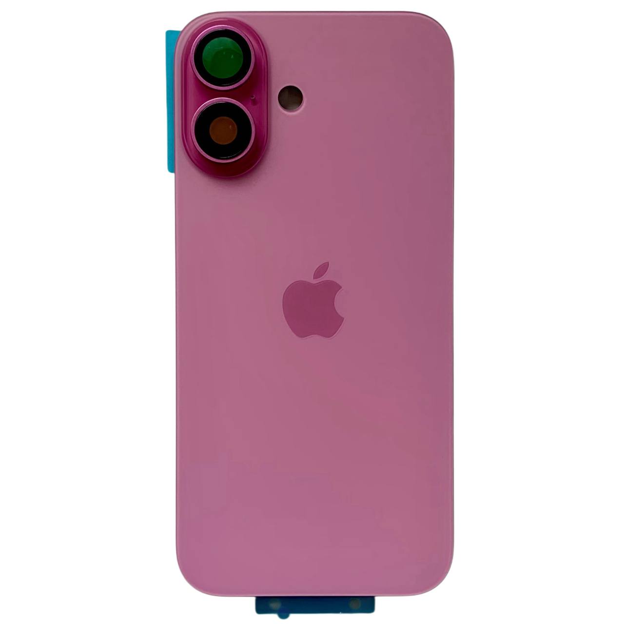 Задня кришка корпуса iPhone 16 pink, зі склом камери, MagSafe, 1:1 Original