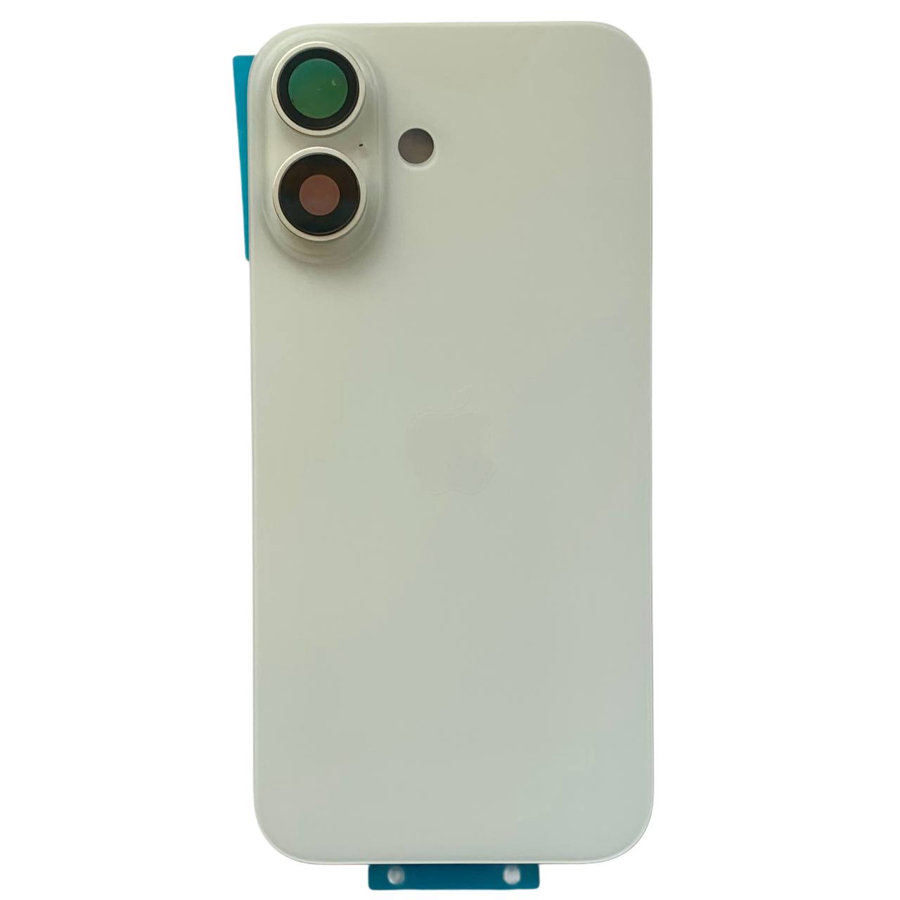 Задняя крышка корпуса iPhone 16 white, со стеклом камеры, MagSafe, 1:1 Original