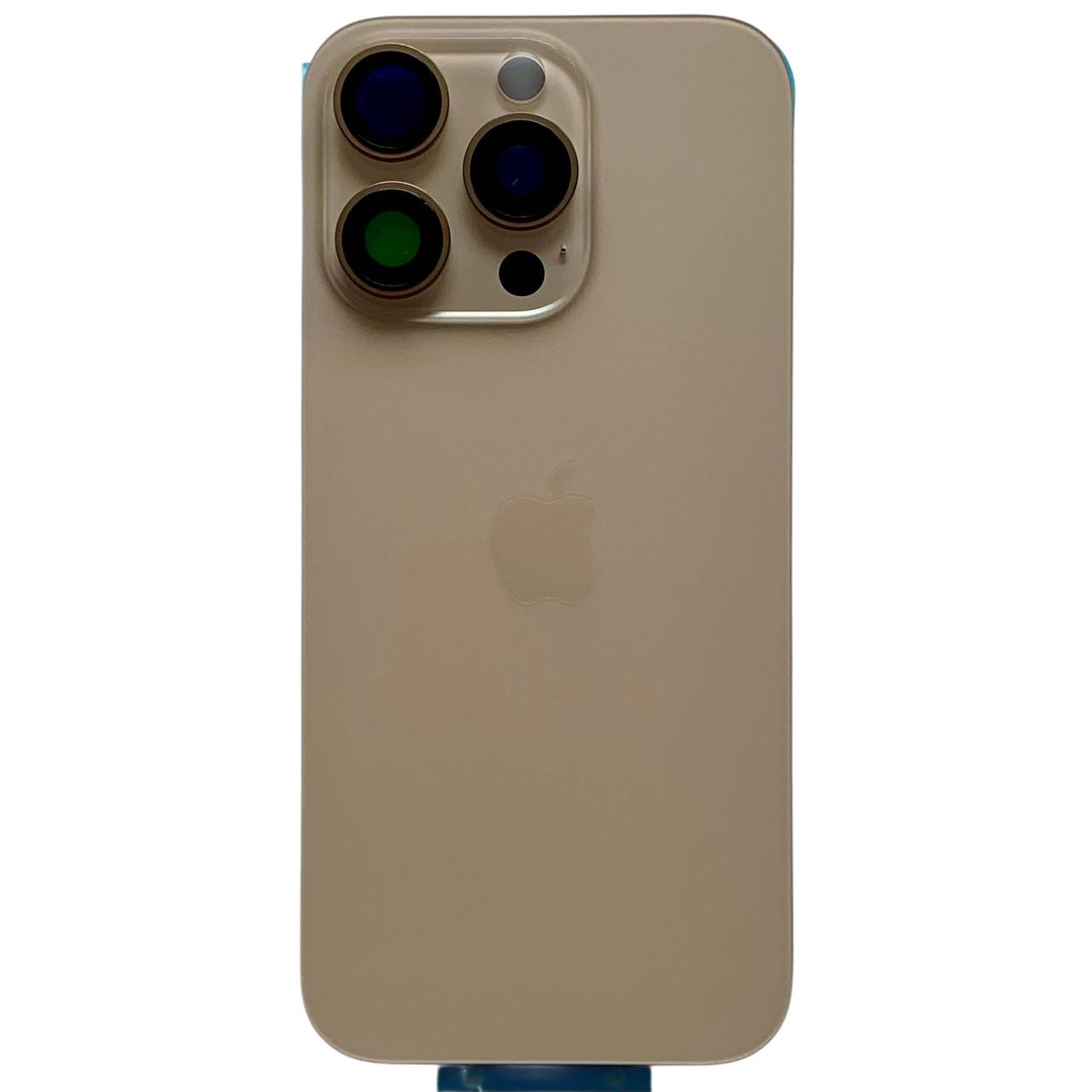 Задняя крышка корпуса iPhone 16 Pro gold, со стеклом камеры, MagSafe, 1:1 Original