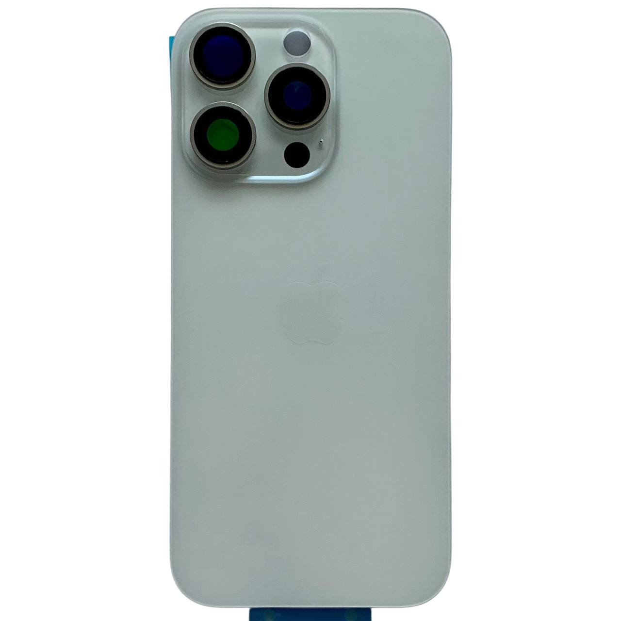 Задняя крышка корпуса iPhone 16 Pro white, со стеклом камеры, MagSafe, 1:1 Original