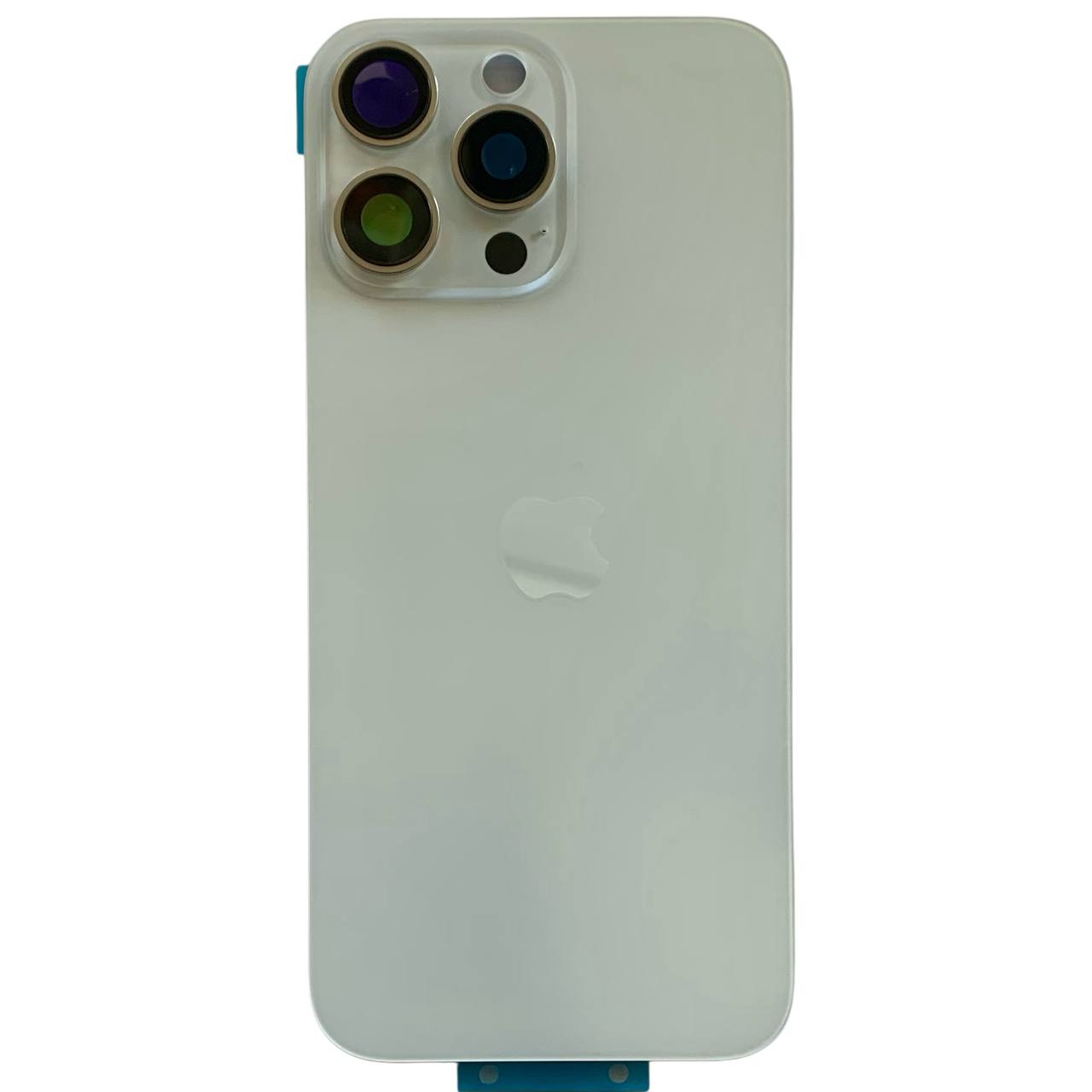 Задняя крышка корпуса iPhone 16 Pro Max white, со стеклом камеры, MagSafe, 1:1 Original