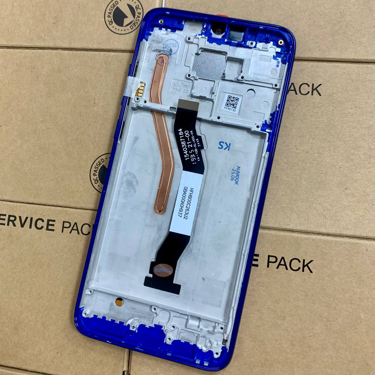 Дисплей Xiaomi Redmi Note 8 Pro blue, с рамкой, Original (PRC)