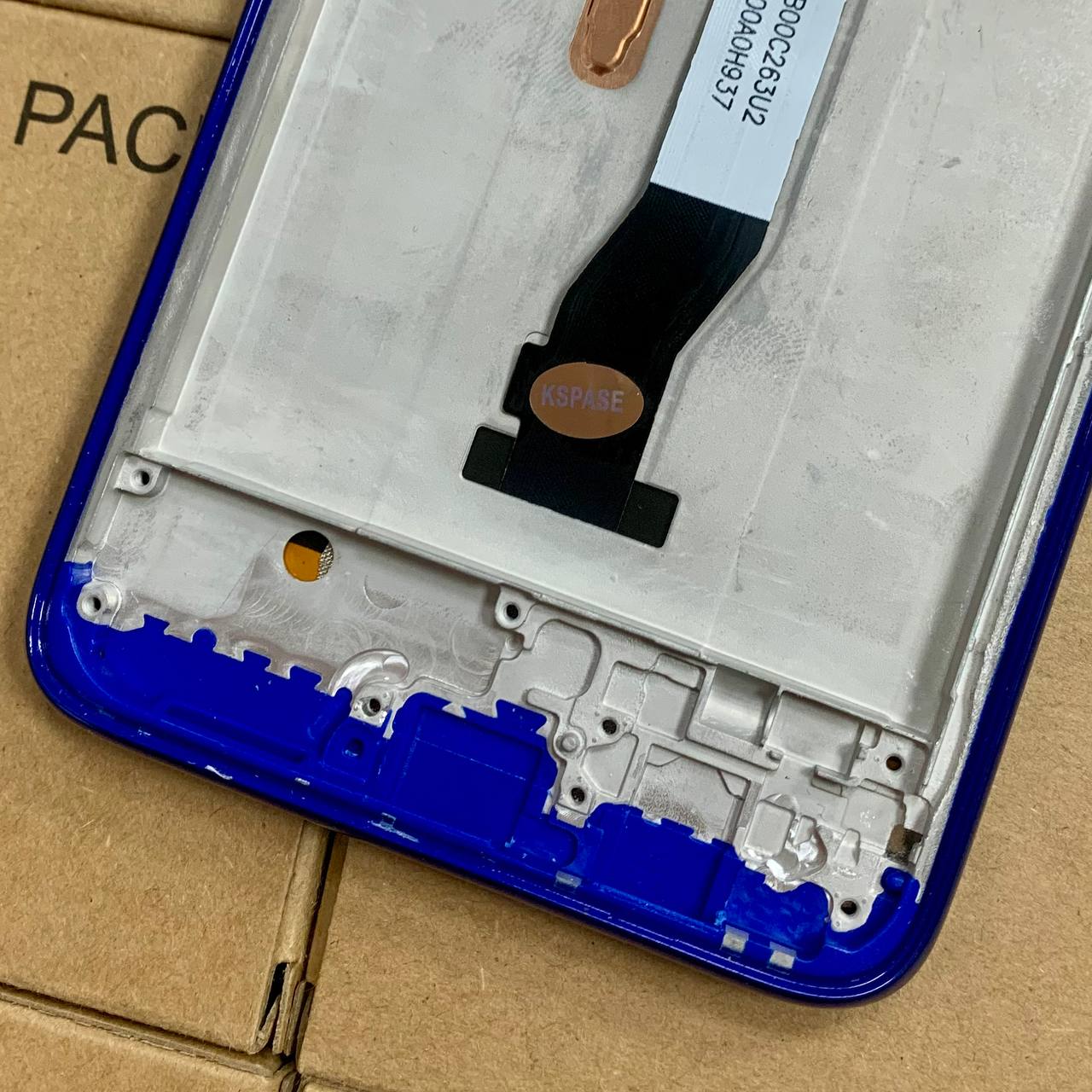Дисплей Xiaomi Redmi Note 8 Pro blue, с рамкой, Original (PRC)