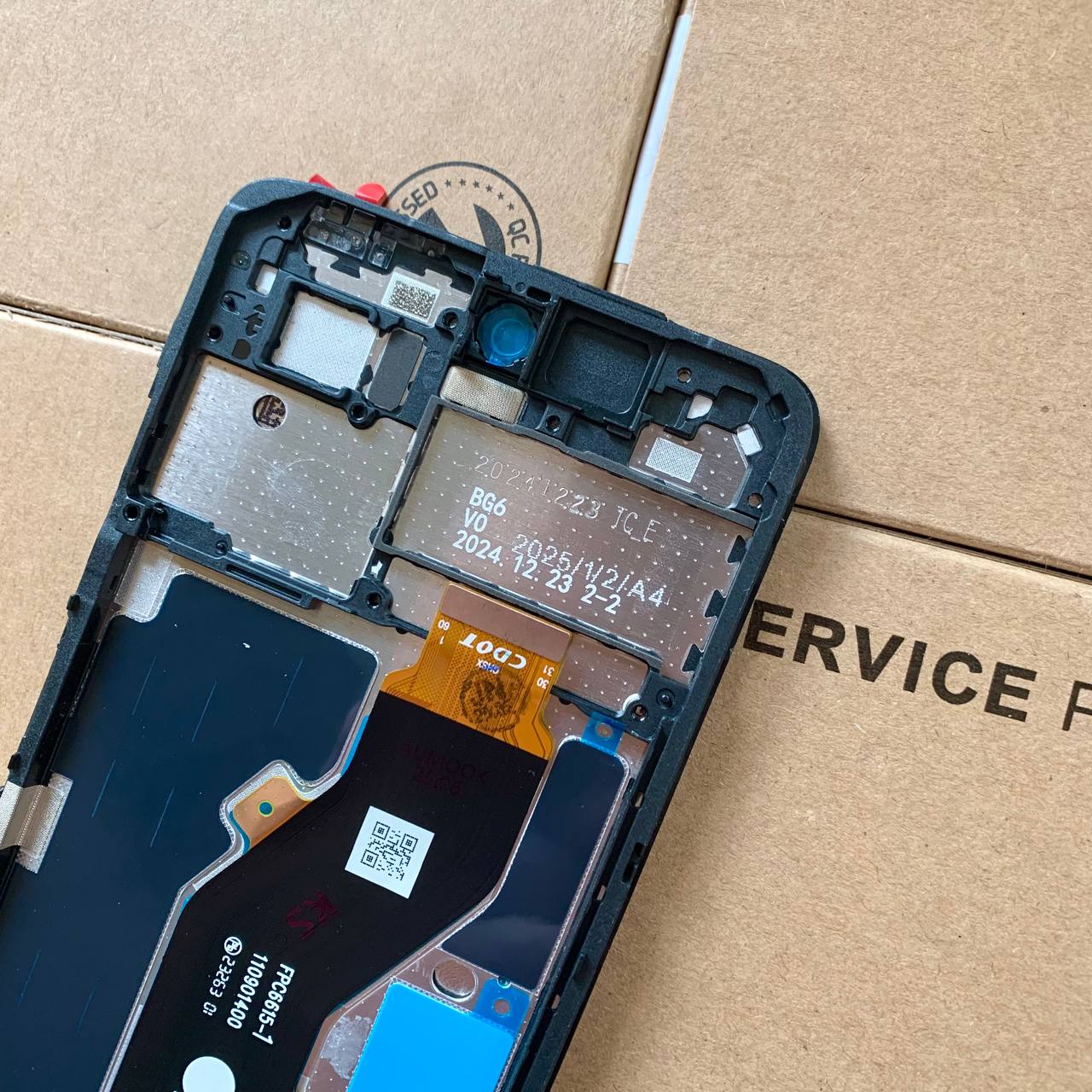 Дисплей Tecno Spark 30C black, з рамкою, Original (PRC)