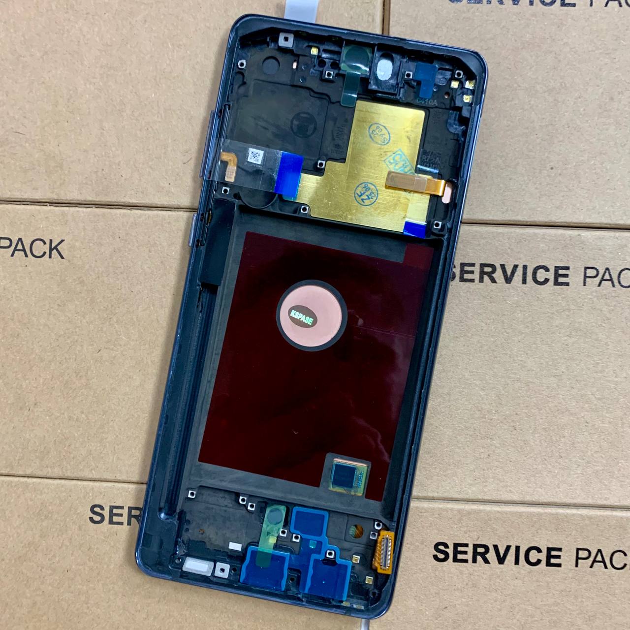 Дисплей Samsung N770 Galaxy Note 10 Lite black, з рамкою, OLED