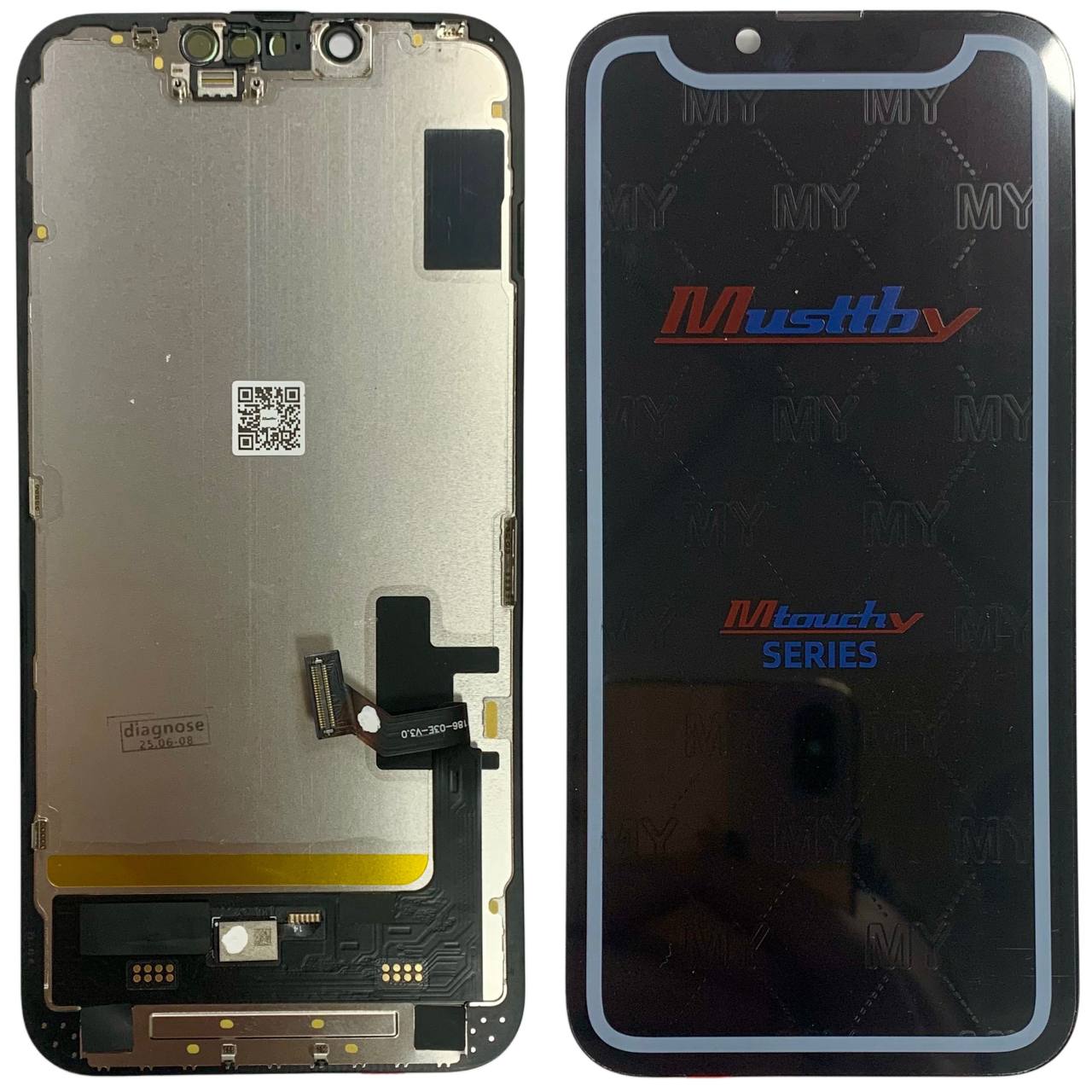 Дисплей iPhone 14 black, з рамкою, Musttby OLED | Прив'язується в 18/26 iOS