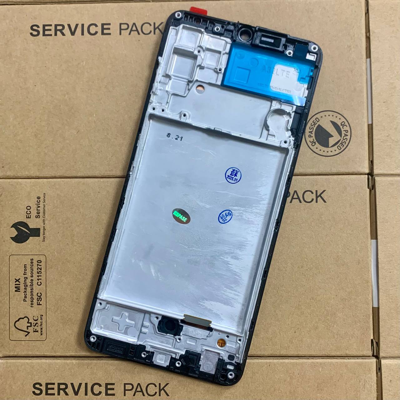 Дисплей Samsung A325 Galaxy A32 2021 black, з рамкою, INCELL