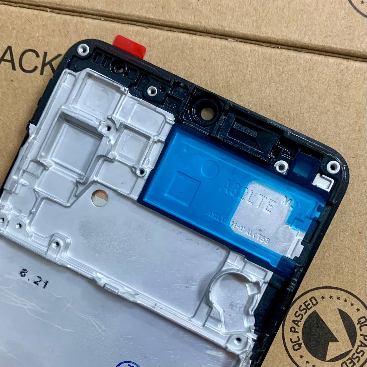 Дисплей Samsung A325 Galaxy A32 2021 black, з рамкою, INCELL