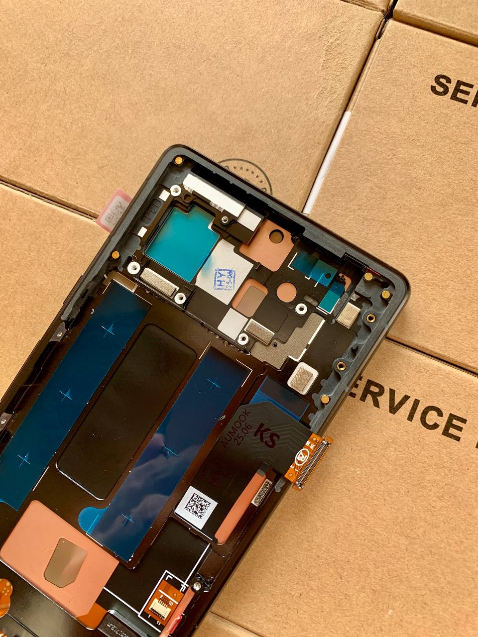 Дисплей Google Pixel 7A black, з рамкою, OLED