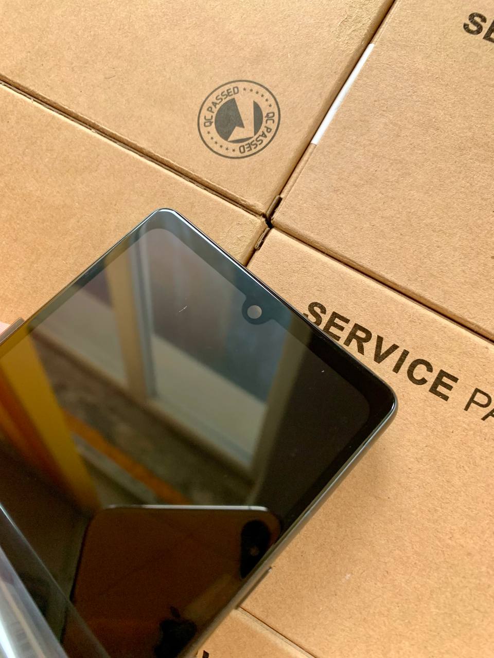 Дисплей Google Pixel 7A black, з рамкою, OLED