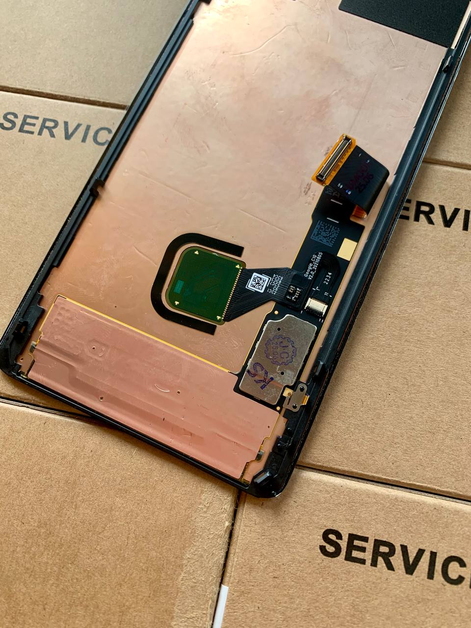 Дисплей Google Pixel 7 Pro black, з рамкою, Original (REF)