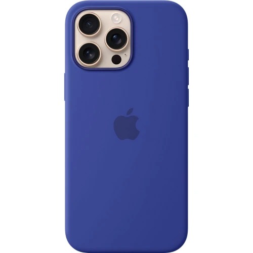 Чехол Silicone Case 1:1 for iPhone 16 Pro Max with MagSafe animation, ultramarin (с кнопкой камеры)