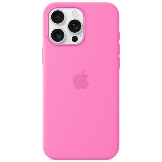 Чехол Silicone Case 1:1 for iPhone 16 Pro with MagSafe animation, peony