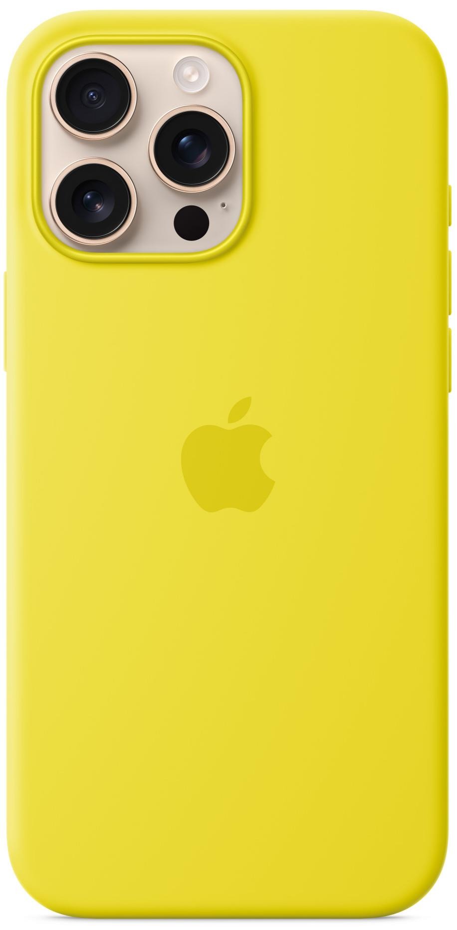 Чохол Silicone Case 1:1 for iPhone 16 with MagSafe animation, star fruit (з кнопкою камери)
