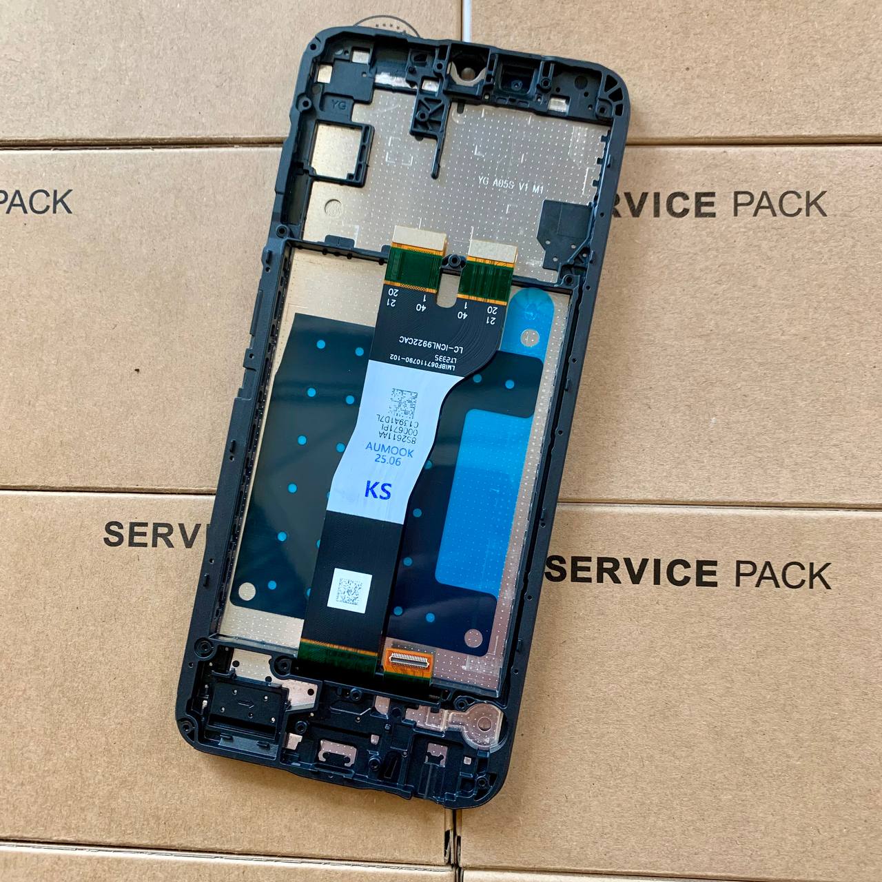 Дисплей Samsung A057 Galaxy A05s 2023 black, с рамкой, Original (China)