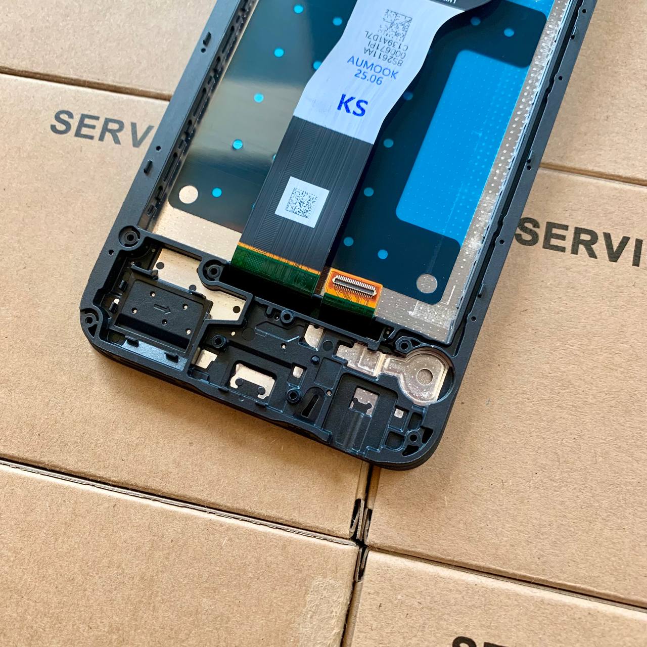 Дисплей Samsung A057 Galaxy A05s 2023 black, с рамкой, Original (China)