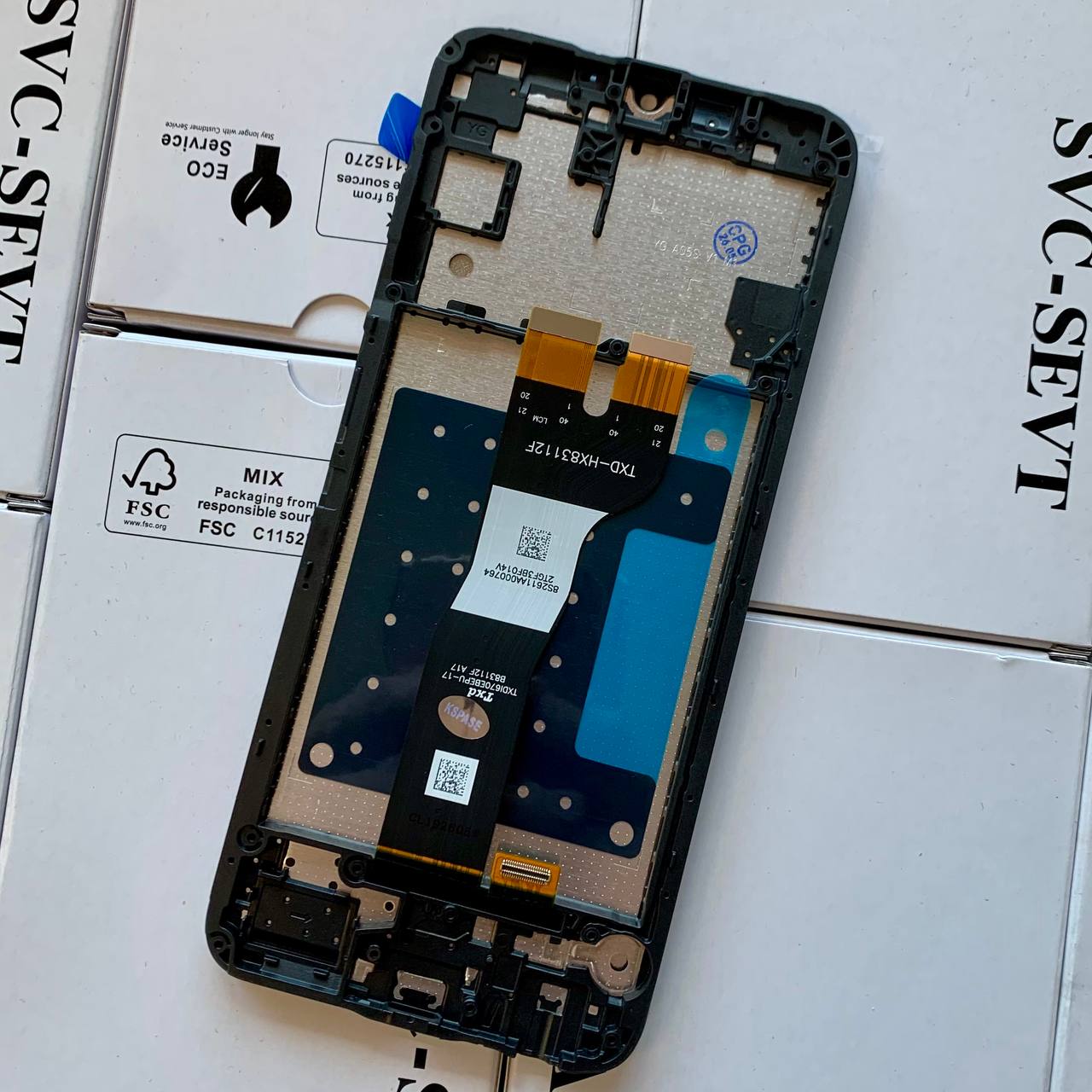 Дисплей Samsung A057 Galaxy A05s 2023 black, з рамкою, Original (China)
