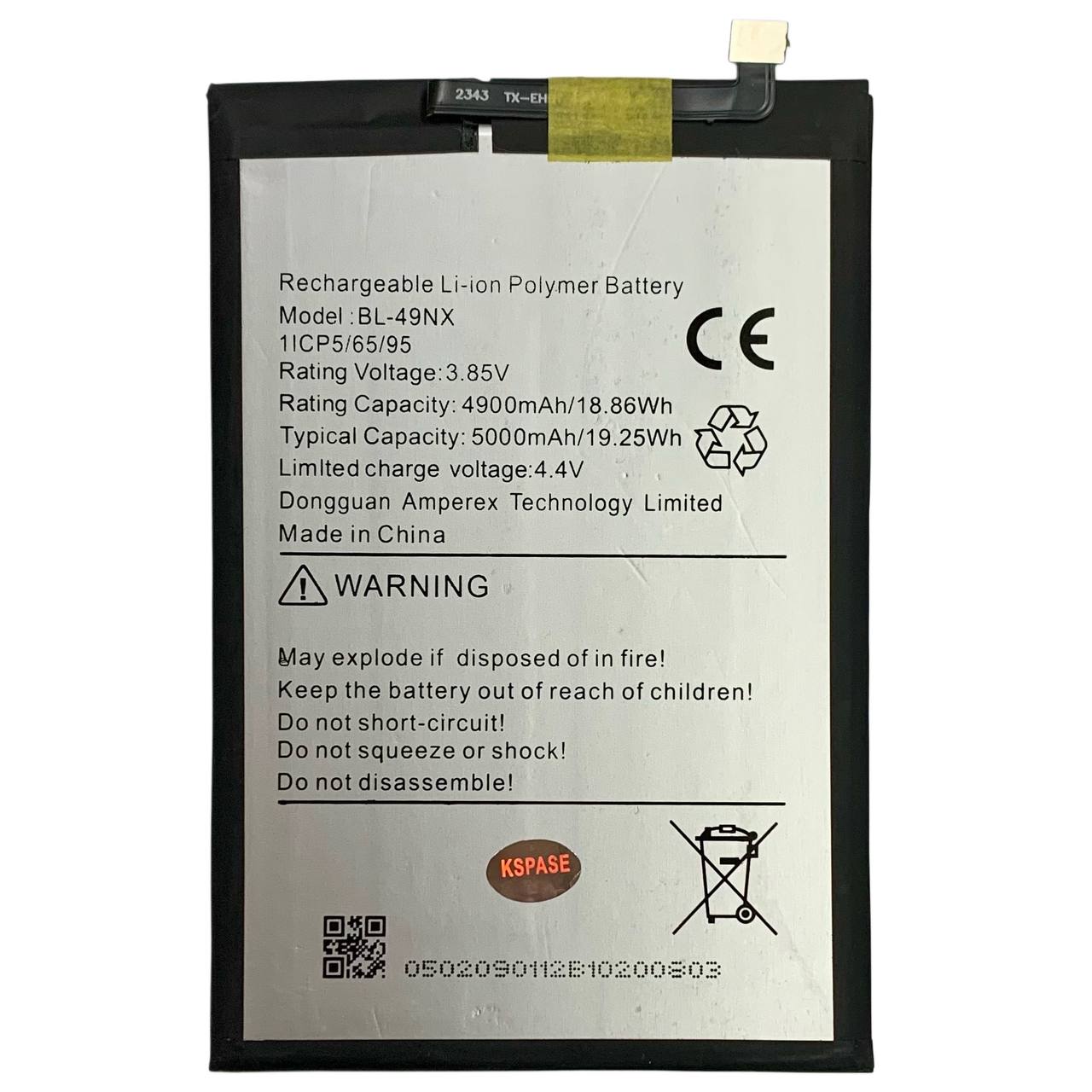 Акумулятор BL-49NX для Infinix Hot 30i | Hot 40i | Smart 7 | Smart 7 HD | Smart 8, Original (China)