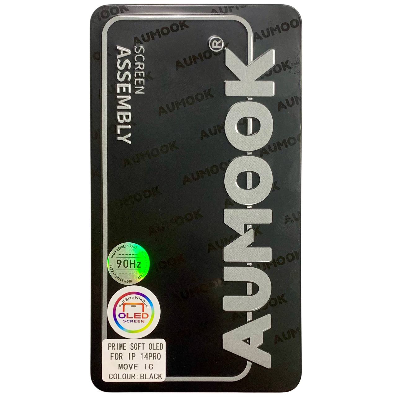 Дисплей iPhone 14 Pro black, с рамкой, AUMOOK Prime SOFT OLED 90Hz (можно заменить микросхему)