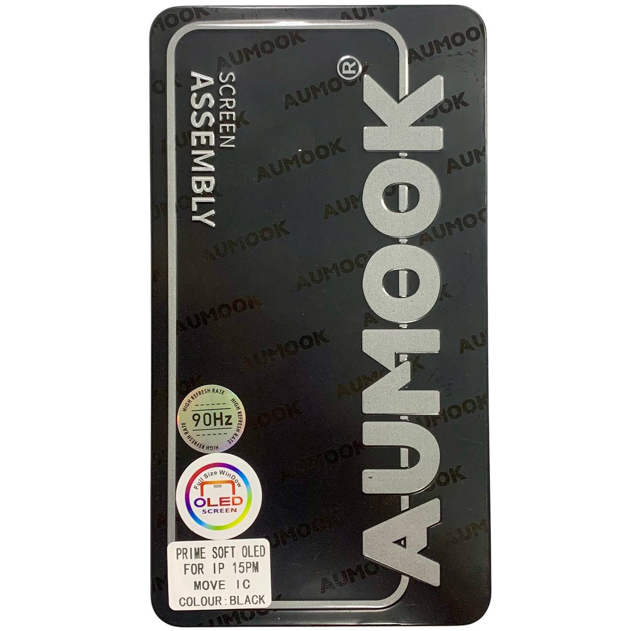 Дисплей iPhone 15 Pro Max black, с рамкой, AUMOOK Prime SOFT OLED 120Hz (move IC)