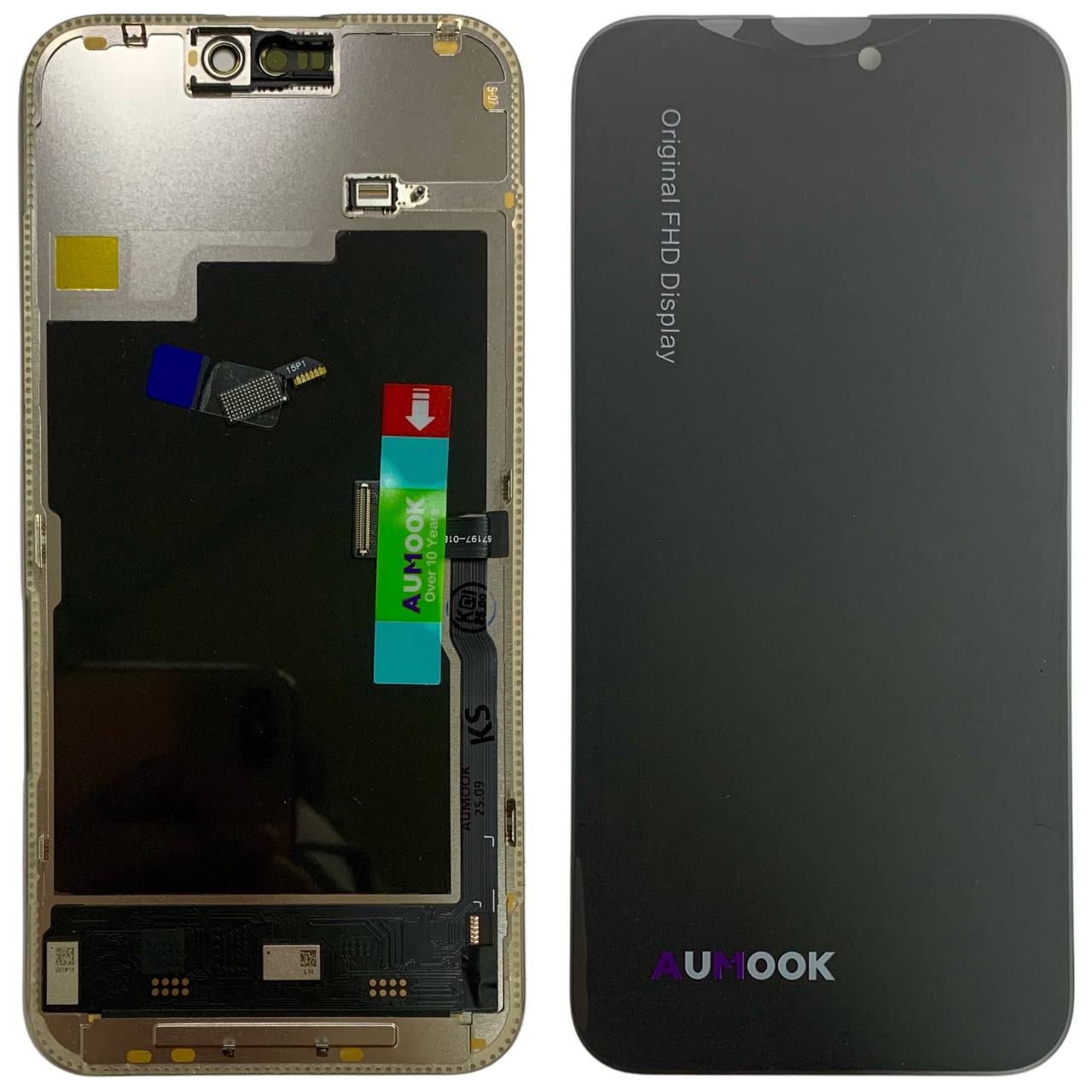 Дисплей iPhone 15 Pro Max black, с рамкой, AUMOOK Prime SOFT OLED 90Hz (можно заменить микросхему)