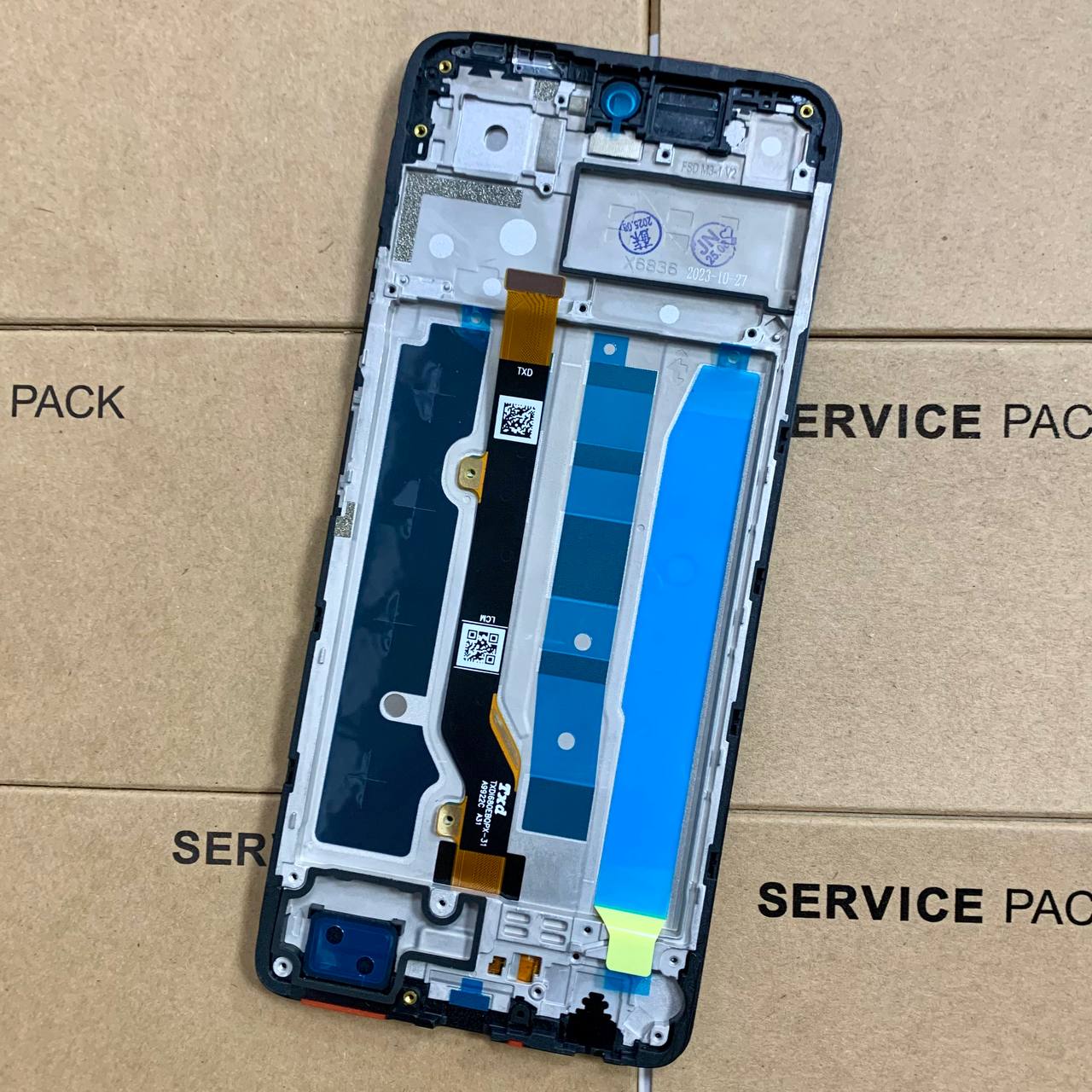 Дисплей Infinix Hot 40 black, з рамкою, Original (China)