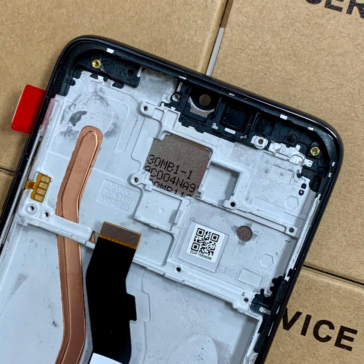 Дисплей Xiaomi Redmi Note 8 Pro black, з рамкою, Original (China)