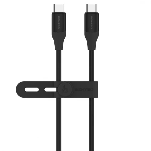 Кабель SENTEO SL-07 100W Type-C to Type-C 1.2m black
