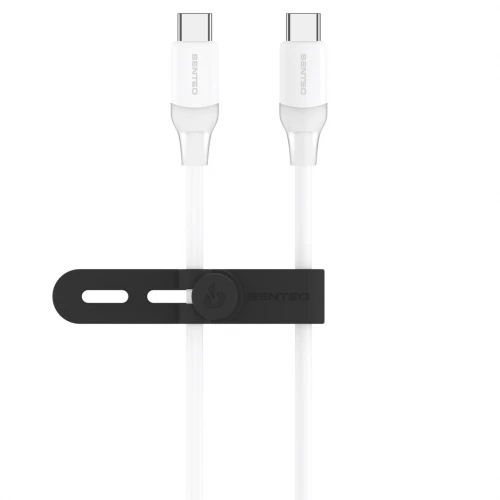 Кабель SENTEO SL-07 60W Type-C to Type-C 1.2m white