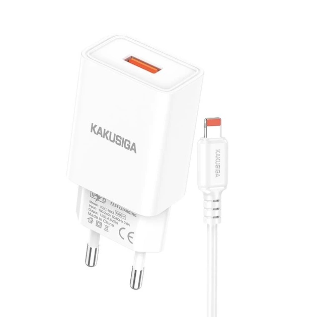 МЗП 1Port Kakusiga KSC-1644 USB 5A USB to Lightning white