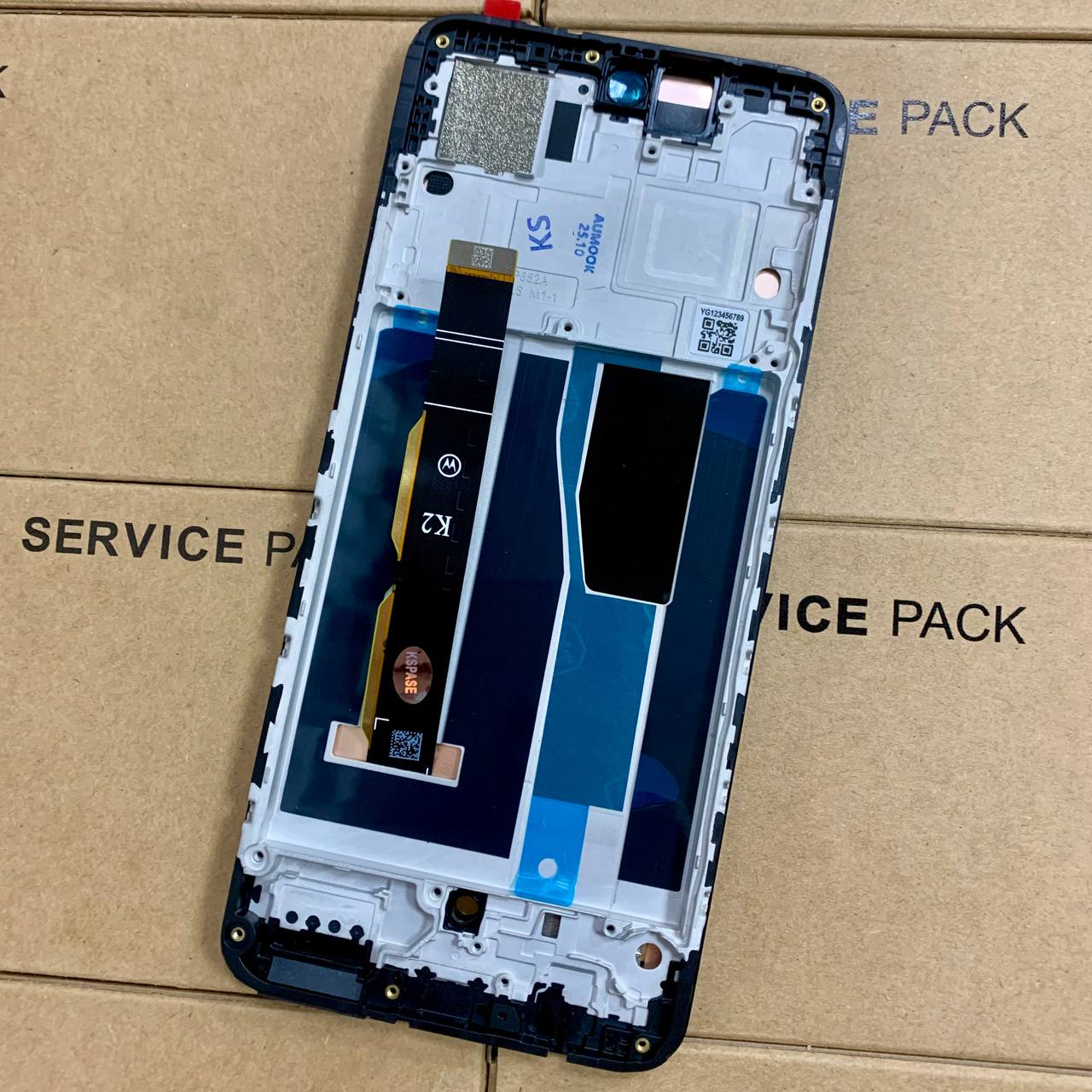 Дисплей Motorola Moto G84 black, с рамкой, INCELL