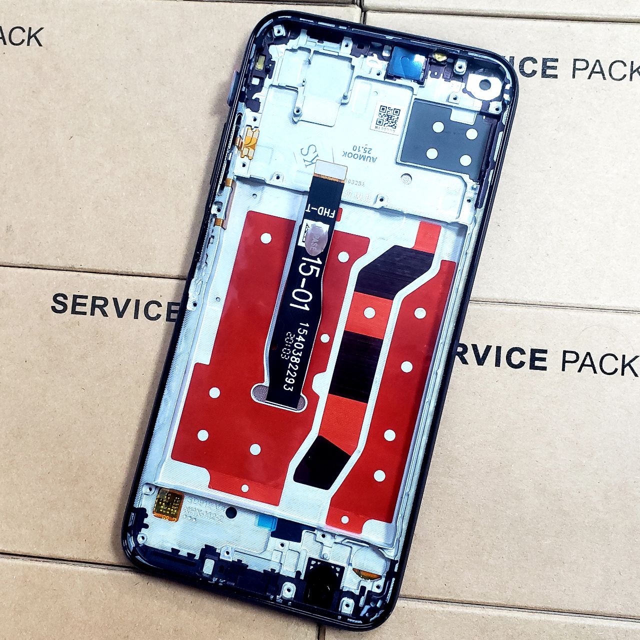 Дисплей Huawei P40 Lite | Nova 7i | Nova 6 SE black, с рамкой, Original (PRC)