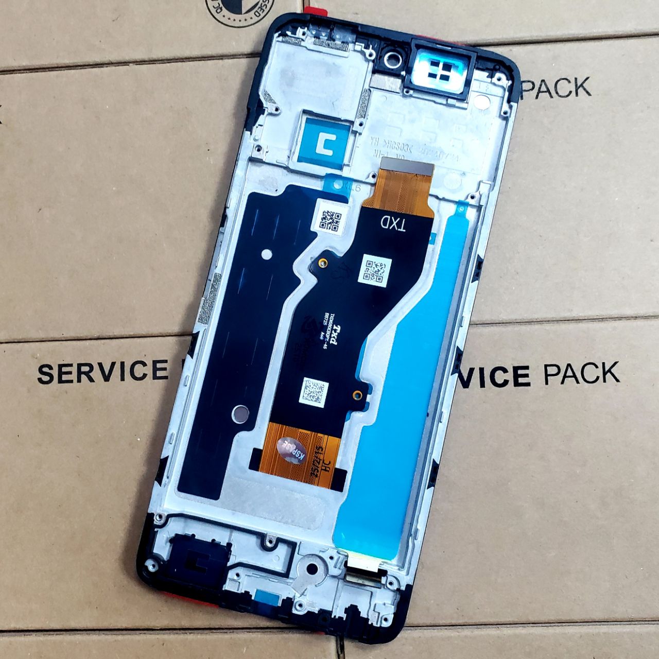 Дисплей Tecno Spark 30 4G black, с рамкой, Original (China)