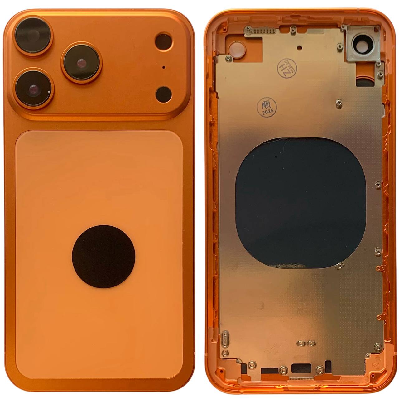 Корпус iPhone Xr orange в формі iPhone 17 Pro , High Quiality