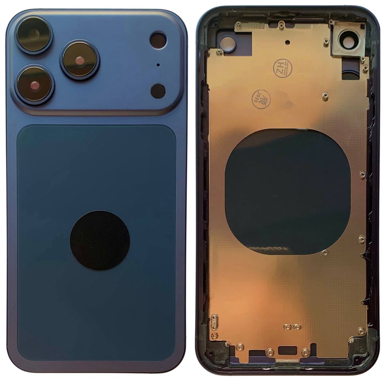 Корпус iPhone Xr blue в формі iPhone 17 Pro , High Quiality