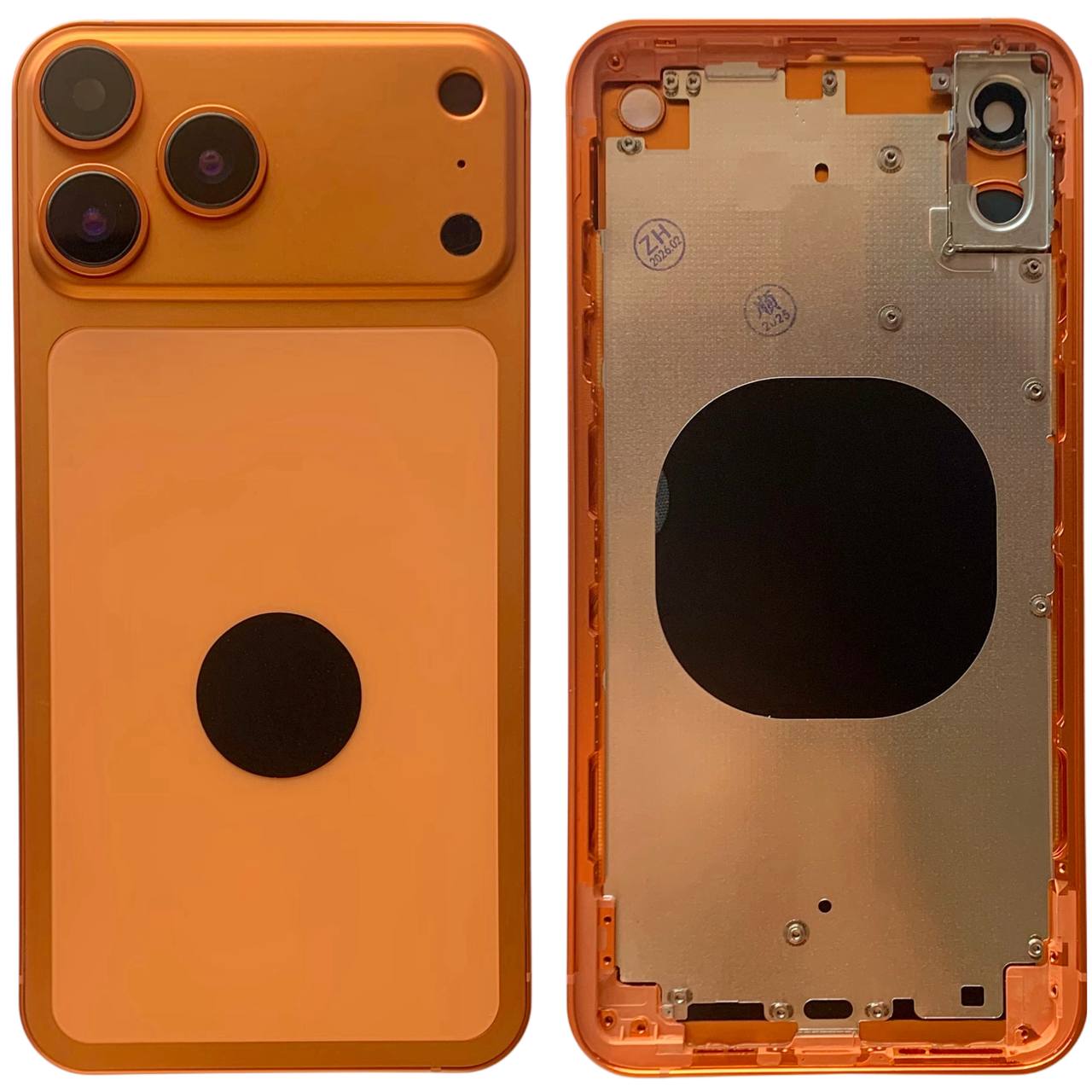 Корпус iPhone Xs Max orange в формі iPhone 17 Pro Max, High Quiality