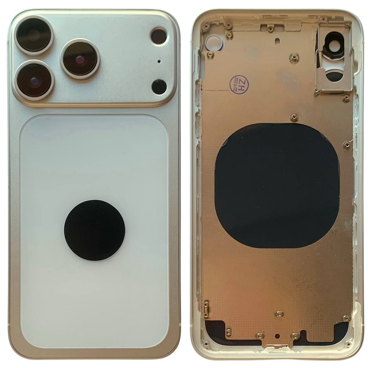 Корпус iPhone X white в формі iPhone 17 Pro, High Quiality