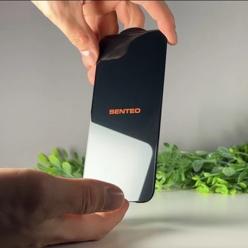 Защитное стекло SENTEO 9H Impact iPhone 16 Pro | iPhone 17 Pro black (в упаковке)