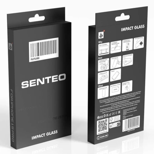 Защитное стекло SENTEO 9H Protocol 1 iPhone 17 Pro (в упаковке)
