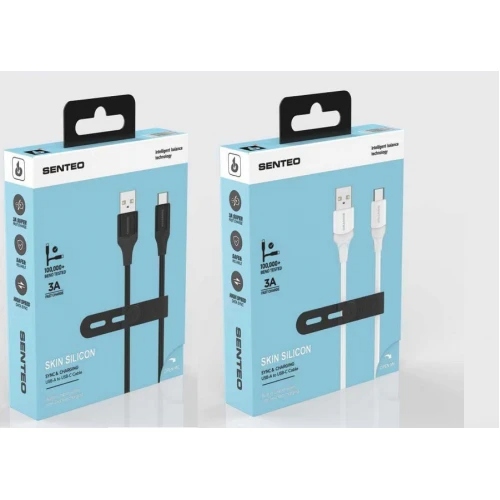 Кабель SENTEO SL-07 3A USB to Type-C 1.2m (black)