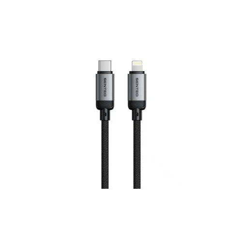 Кабель SENTEO SM-06 nano braided 30W Type-C to Lightning 1m (black)
