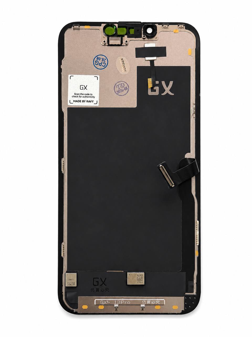 Дисплей iPhone 13 Pro black, з рамкою, GX HARD OLED (move IC)