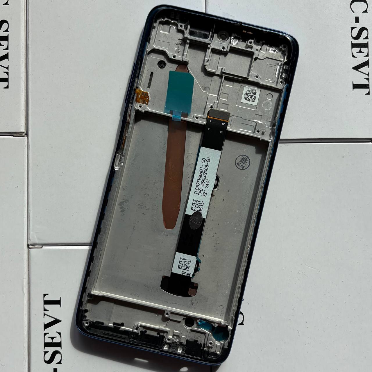 Дисплей Xiaomi Poco X3 | Poco X3 Pro | Poco X3 NFC blue, з рамкою, Original (PRC)