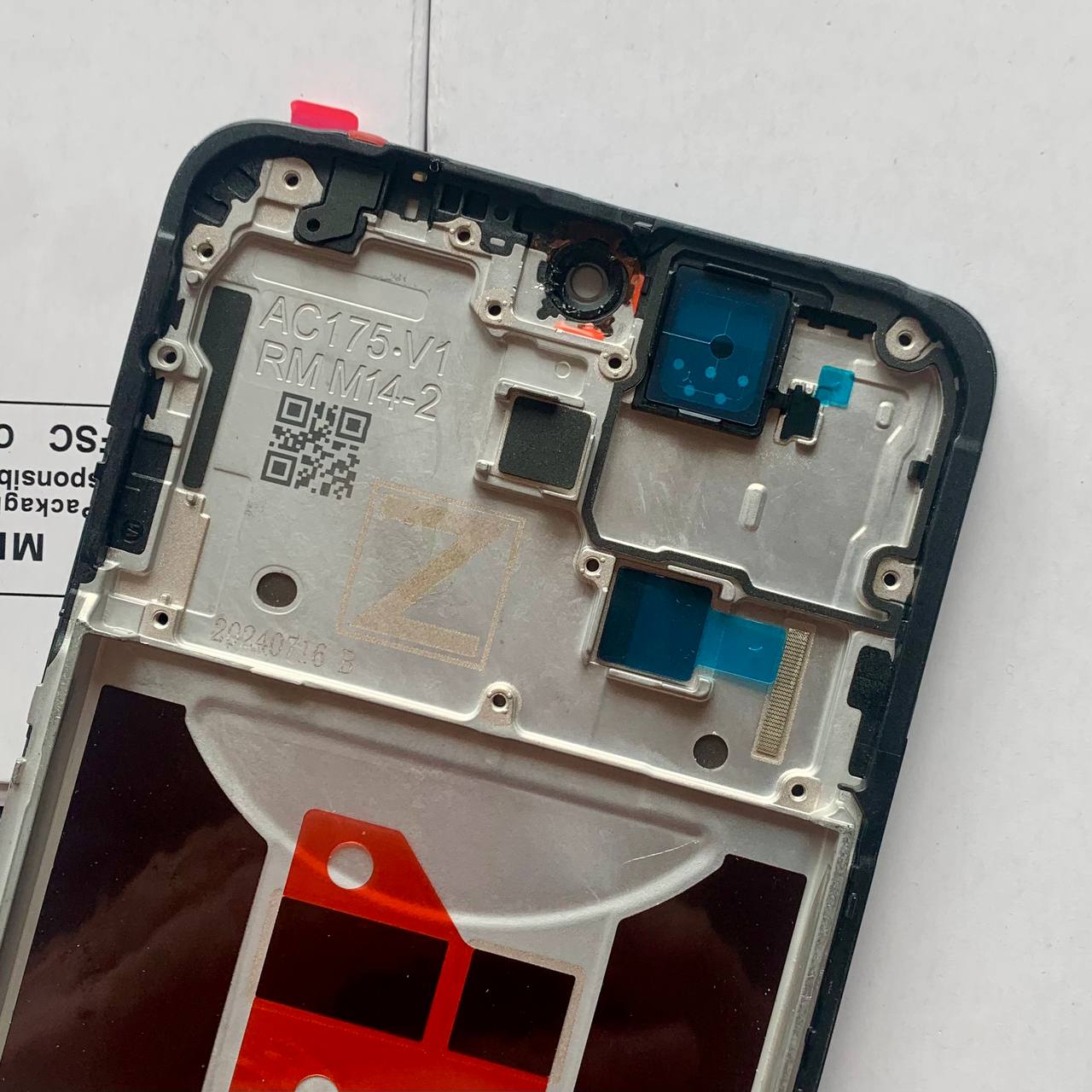 Дисплей OPPO Reno 12F 4G | Reno 12F 5G | Reno12 FS black, з рамкою, Hard OLED