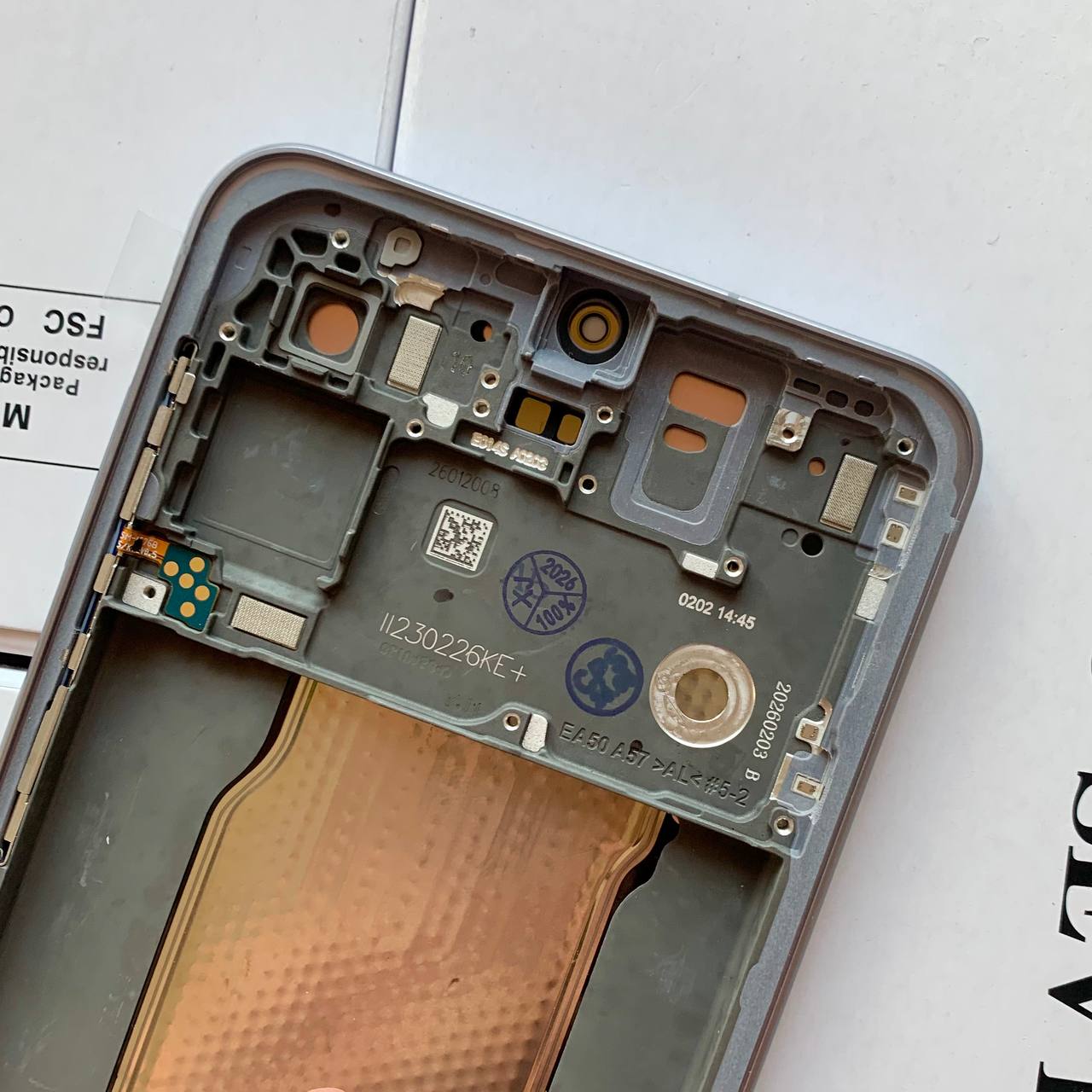 Дисплей Samsung A576 Galaxy A57 5G 2026 gray, з рамкою, Original