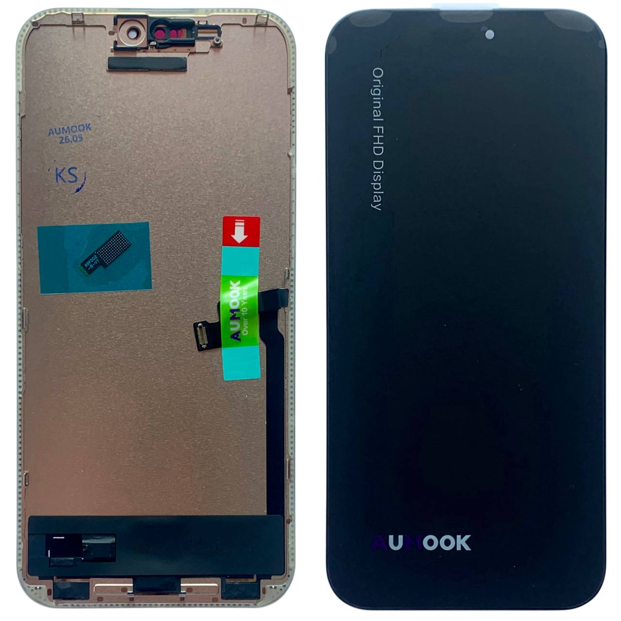 Дисплей iPhone 16 Pro Max black, з рамкою, AUMOOK Prime SOFT OLED 120Hz (move IC)