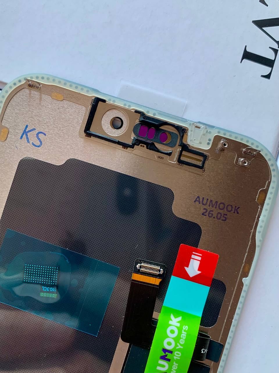 Дисплей iPhone 17 Pro Max black, з рамкою, AUMOOK Prime SOFT OLED 120Hz (move IC)
