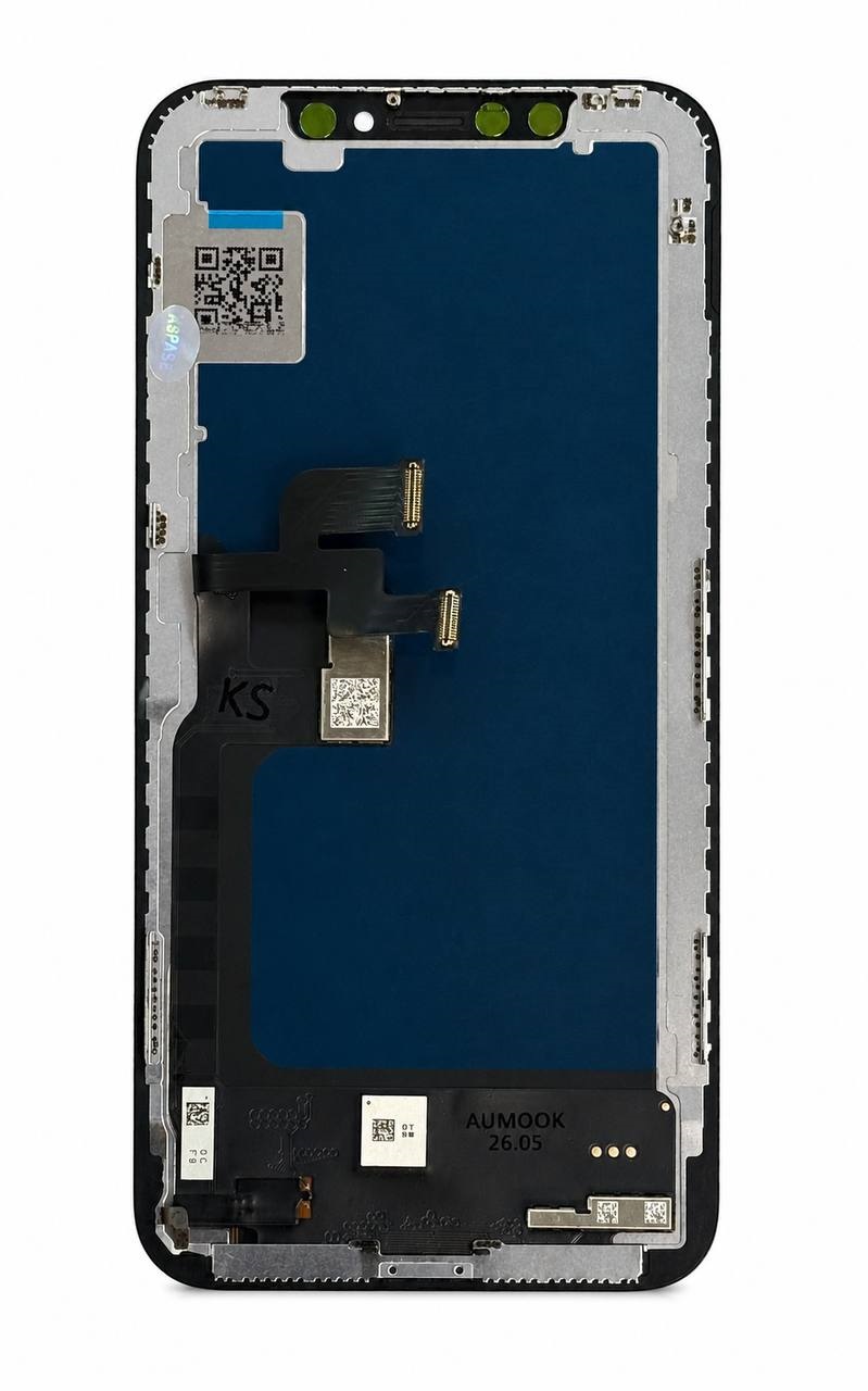 Дисплей iPhone X black, з рамкою, AUMOOK HD+ INCELL